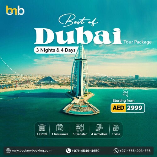 Book activities & tour packages with the Dubai Desert Dusk Delight 3 Nights package! Crafted by BookMyBooking.com, explore the 3 Nights 4 Days Dubai Tour Packages with top Dubai attractions. Arrive at Dubai International Airport. Explore landmarks with a half-day city tour. Experience a desert safari with dune bashing, sunset views, and a delightful campfire dinner. Discover Abu Dhabi's grandeur and have a Dhow cruise dinner at the Dubai Marina. With luxurious stays, breakfast, and private transfers included, the BMB package makes for a wholesome ride. We offer exclusive deals and discounts on hotels, packages, and activities for a hassle-free vacation. Read More : www.bookmybooking.com/blogs/united-arab-emirates-uae/3-nights-4-days-dubai-tour-packages