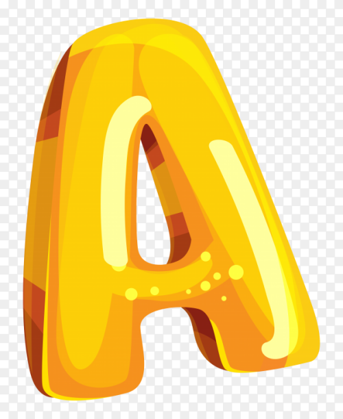 Yellow-color-shaped-A-letter-on-transparent-background-PNG.png